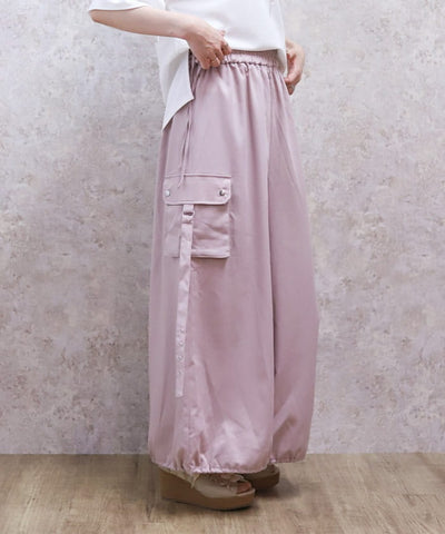 Lace-Up Volume Cargo Pants