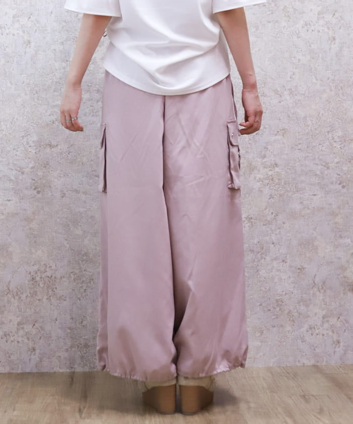 Lace-Up Volume Cargo Pants
