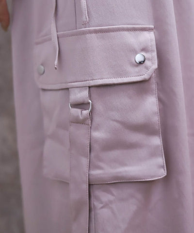 Lace-Up Volume Cargo Pants