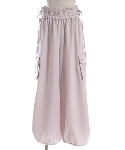 Lace-Up Volume Cargo Pants