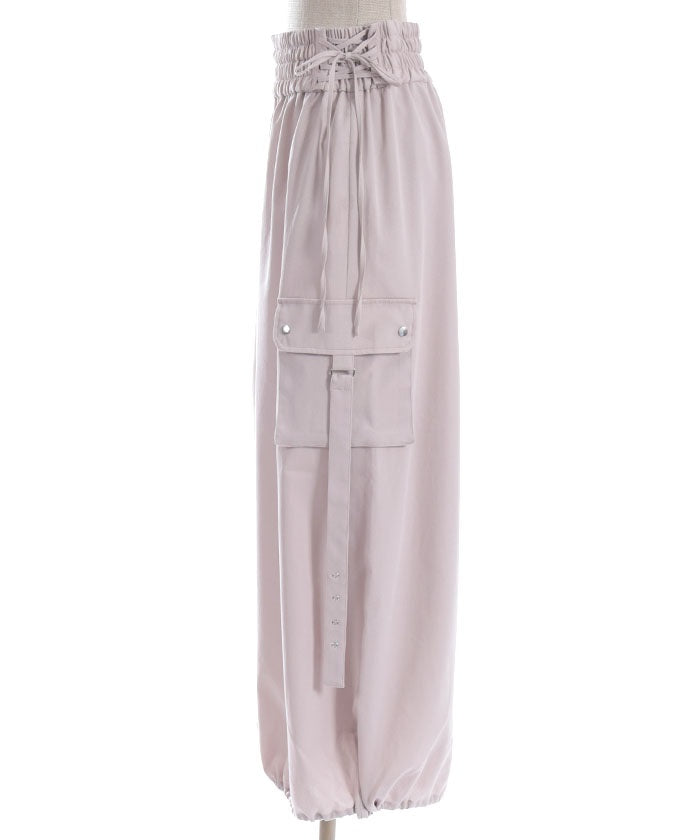 Lace-Up Volume Cargo Pants