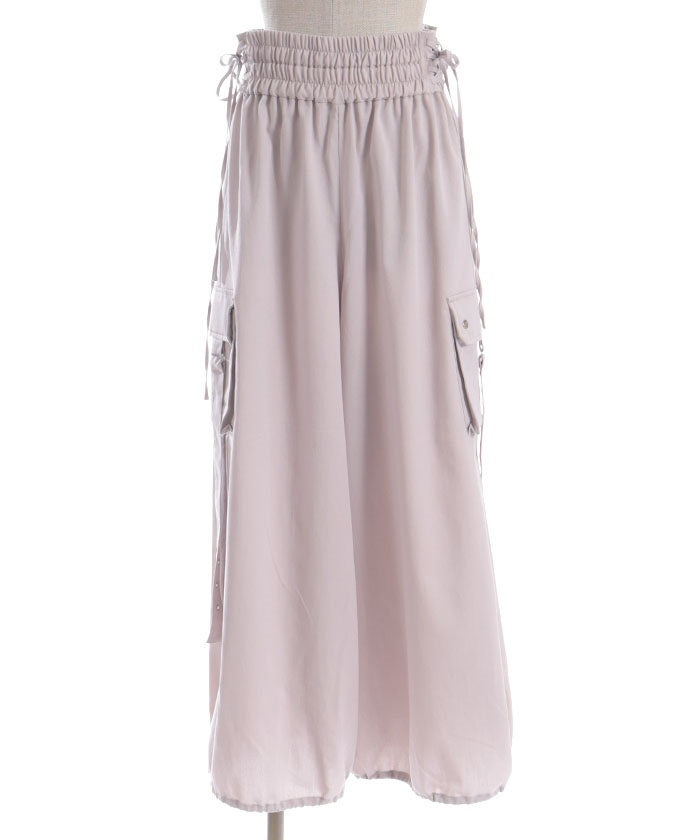 Lace-Up Volume Cargo Pants