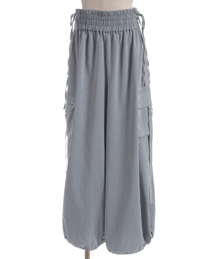 Lace-Up Volume Cargo Pants