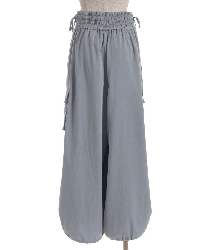 Lace-Up Volume Cargo Pants
