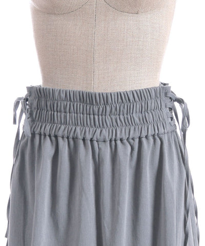 Lace-Up Volume Cargo Pants