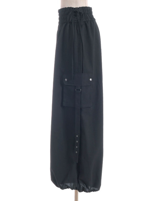 Lace-Up Volume Cargo Pants