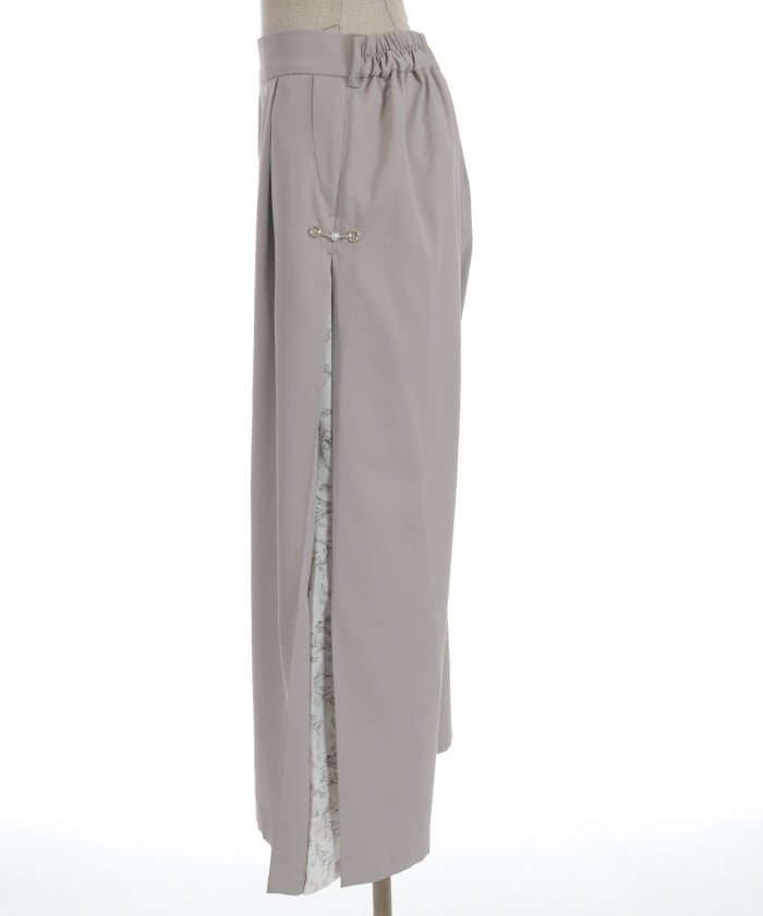 Side Pattern Panel Wide Pants – axes femme from JAPAN