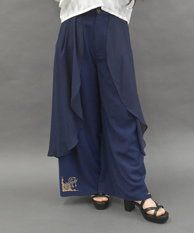 Flare Design Wide Pants