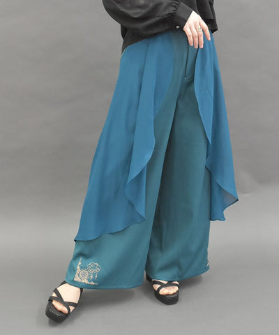 Flare Design Wide Pants