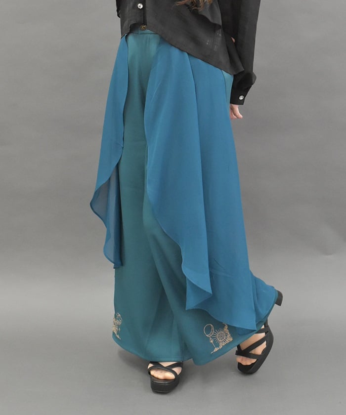 Flare Design Wide Pants