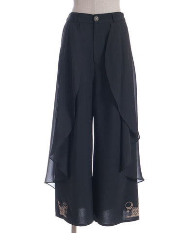 Flare Design Wide Pants