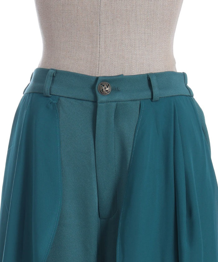 Flare Design Wide Pants