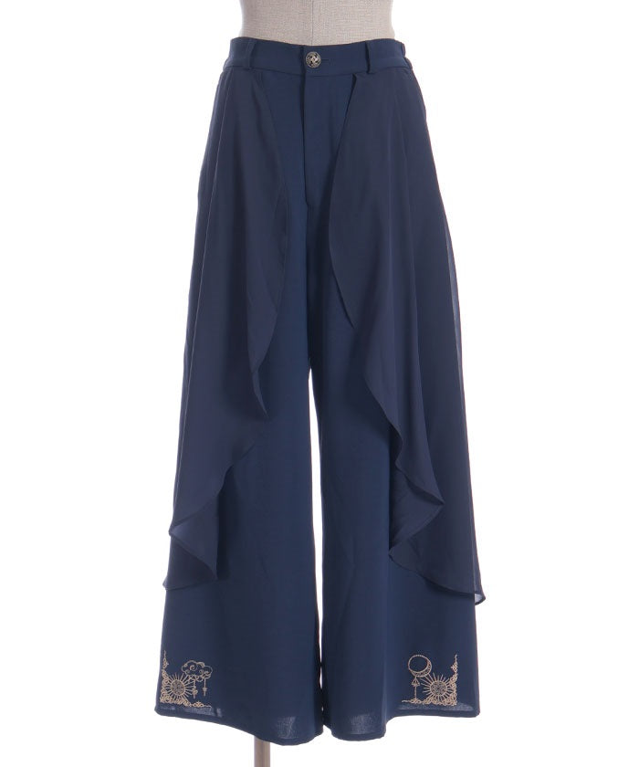 Flare Design Wide Pants