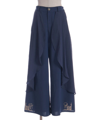 Flare Design Wide Pants