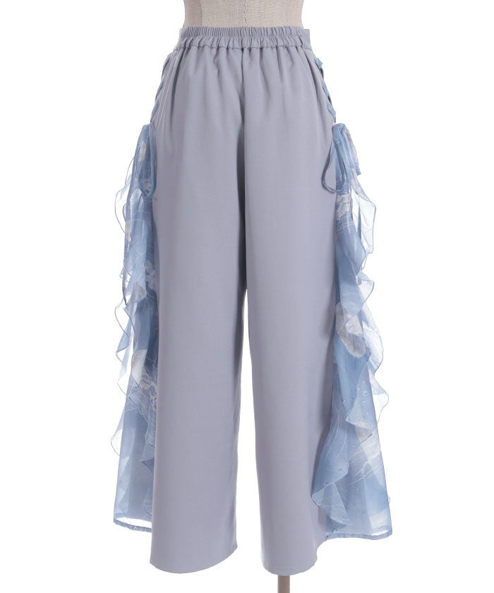 Drifting Jellyfish Ruffle Wide Pants – axes femme from JAPAN