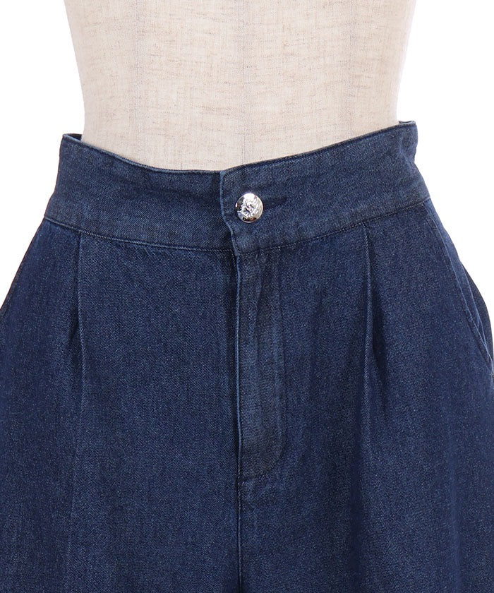 Lace-Up Flare Denim Pants – axes femme from JAPAN