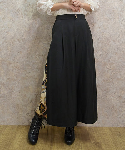 Side Scarf Panel Pants