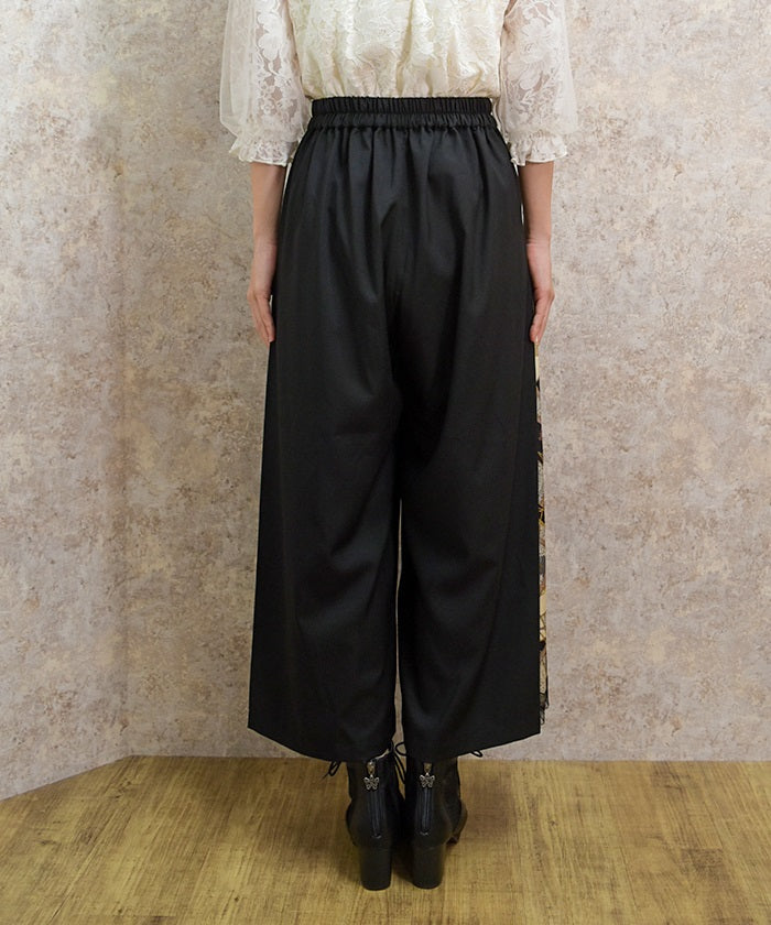 Side Scarf Panel Pants