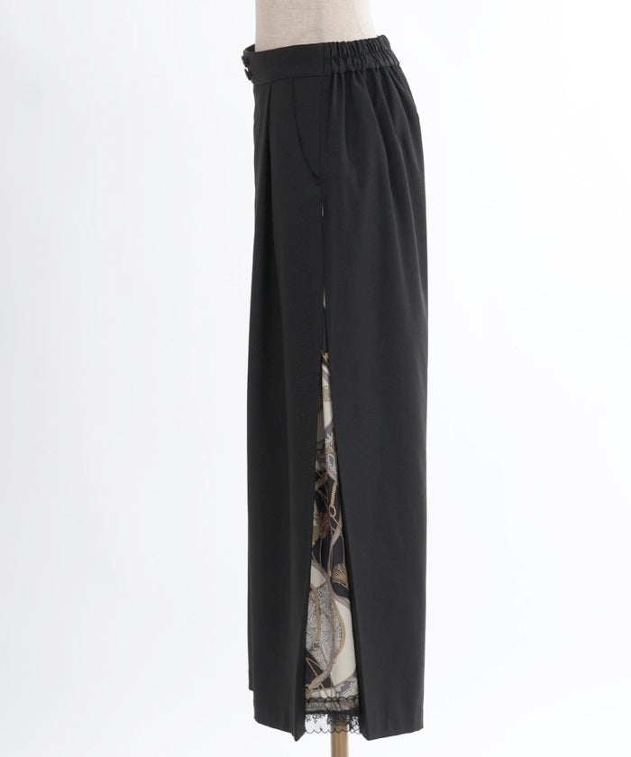 Side Scarf Panel Pants