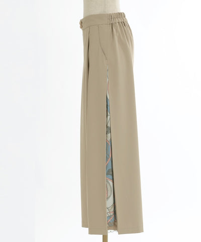 Side Scarf Panel Pants