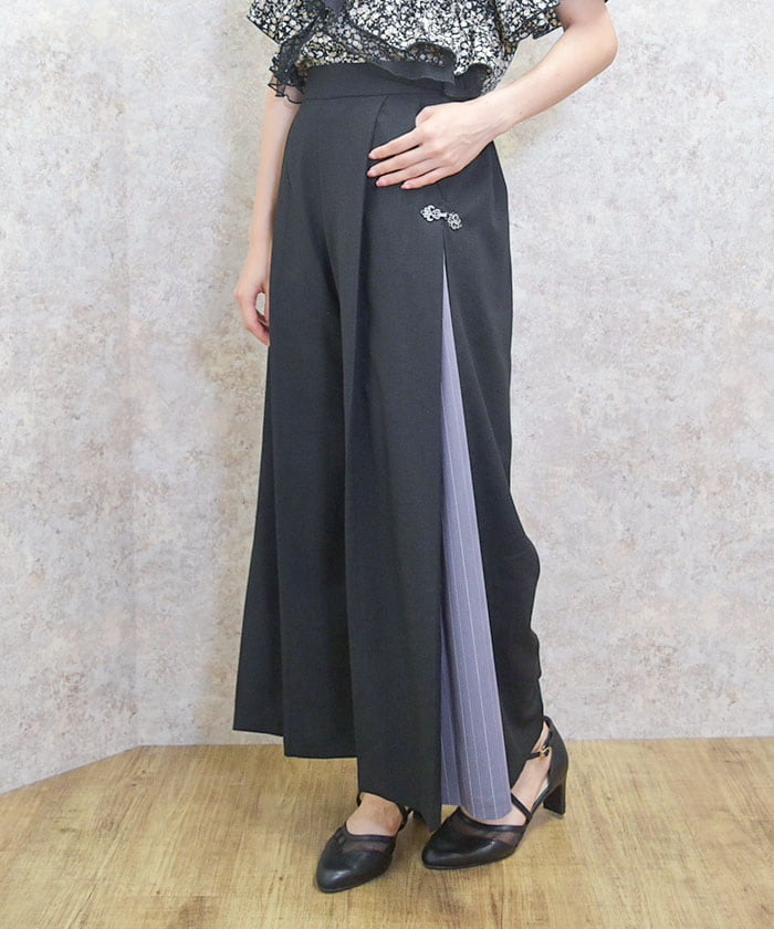 Side Striped Wide Pants