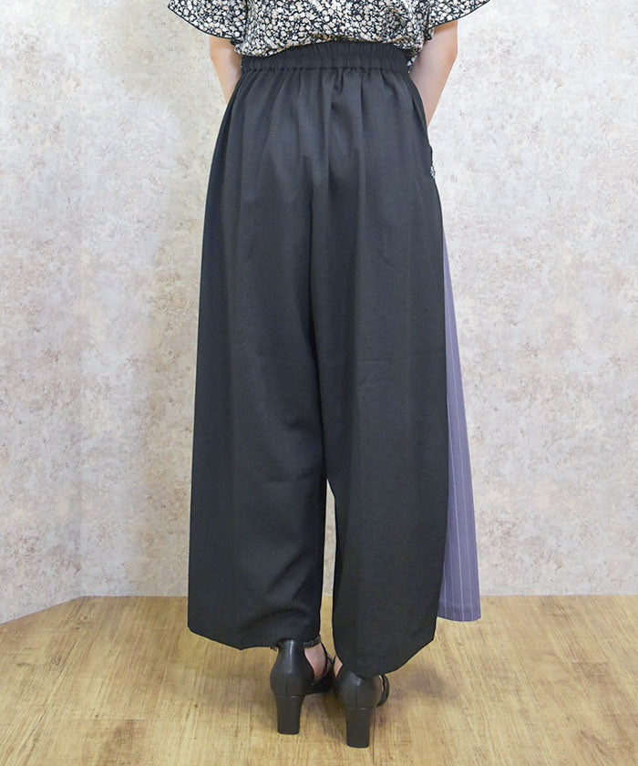 Side Striped Wide Pants