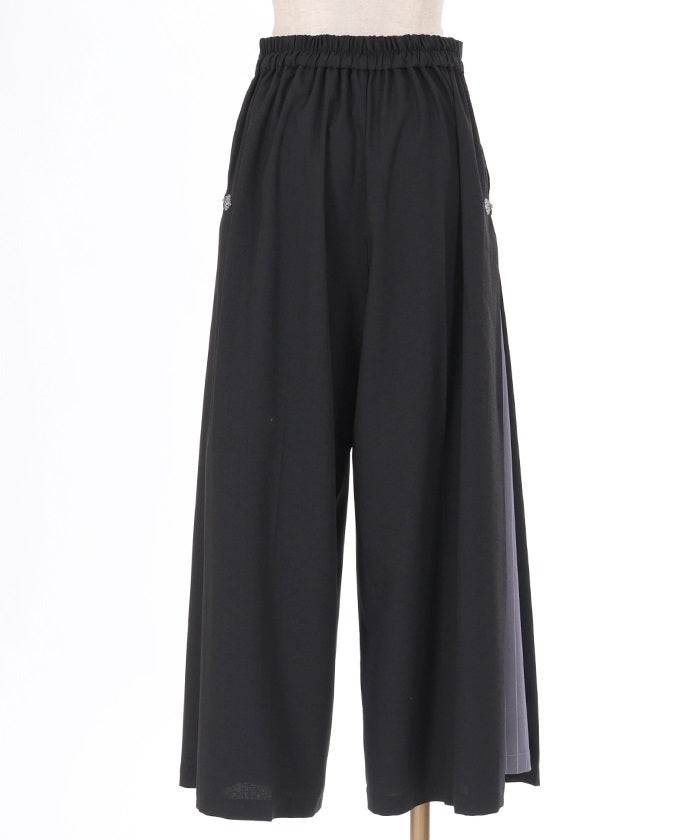 Side Striped Wide Pants