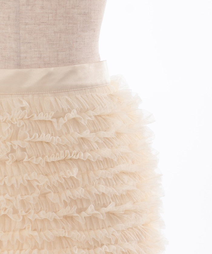 Tulle Frill Mini Skirt