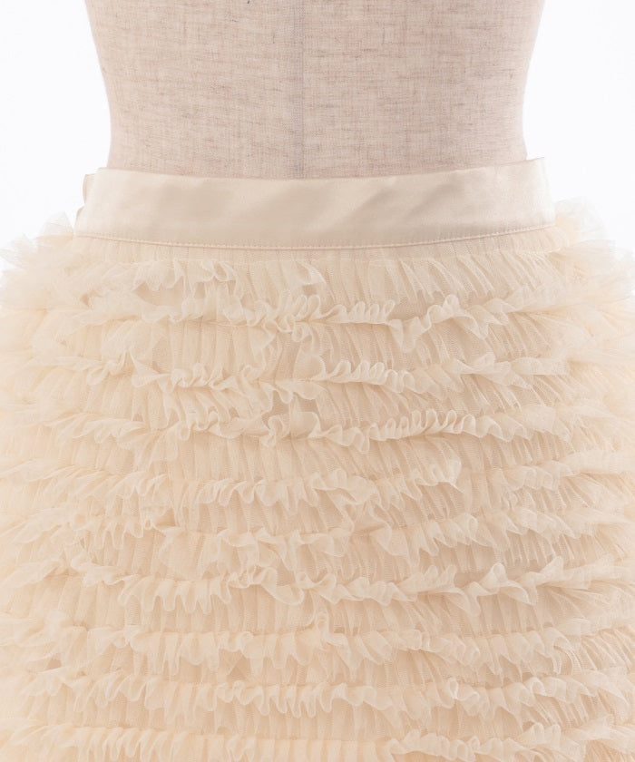 Tulle Frill Mini Skirt