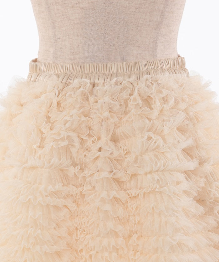 Tulle Frill Mini Skirt