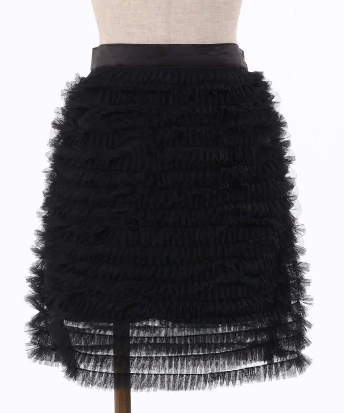 Tulle Frill Mini Skirt