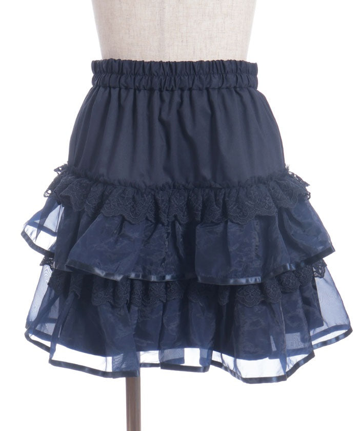 Volume Tiered Mini Skirt