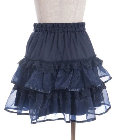 Volume Tiered Mini Skirt