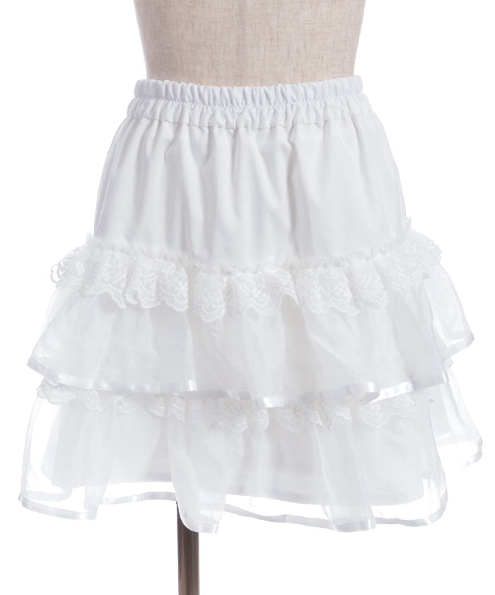 Volume Tiered Mini Skirt