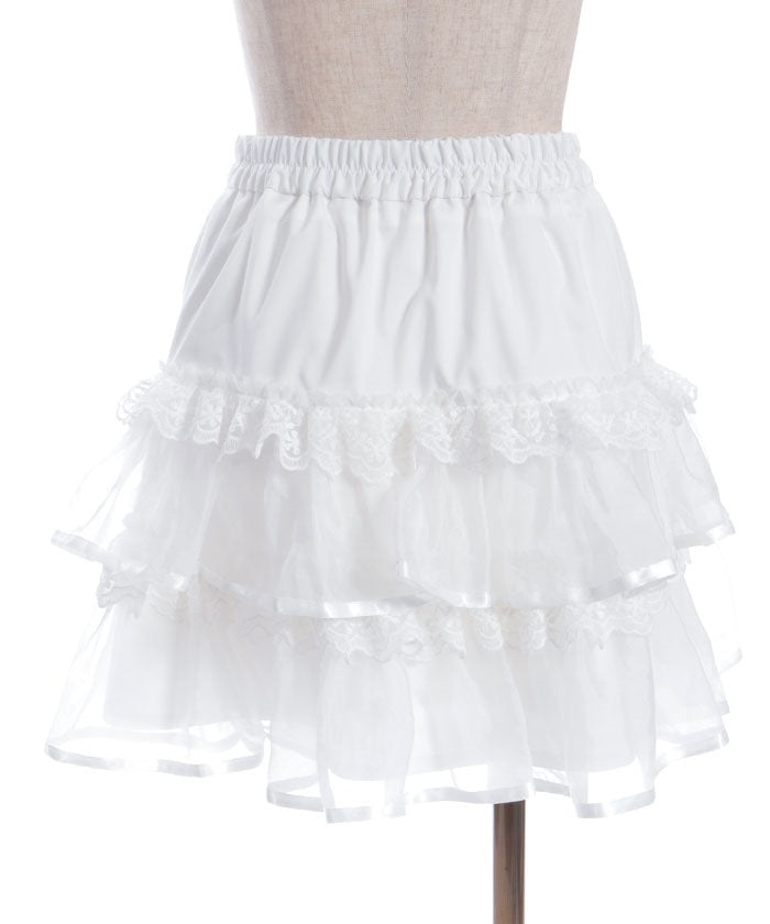 Volume Tiered Mini Skirt