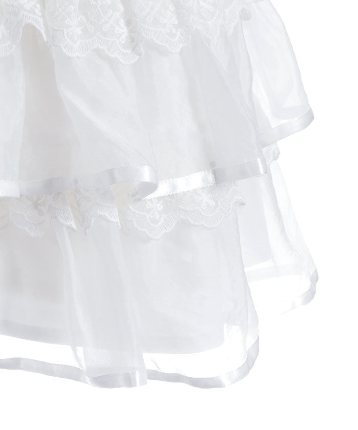 Volume Tiered Mini Skirt