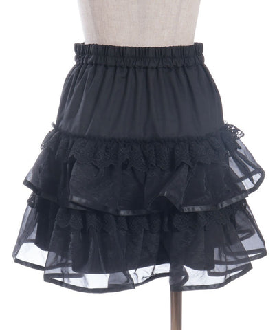 Volume Tiered Mini Skirt