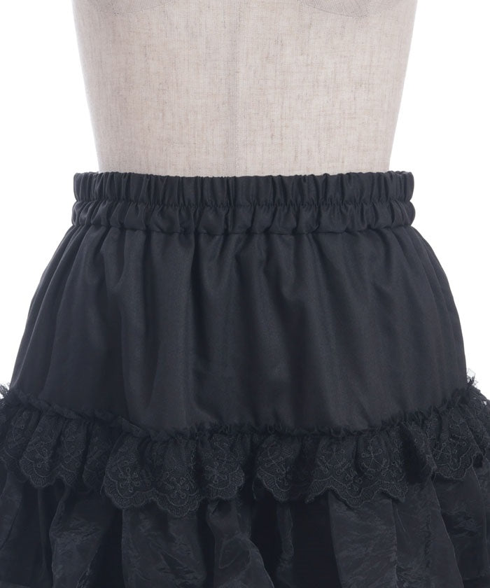 Volume Tiered Mini Skirt