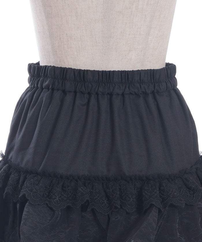 Volume Tiered Mini Skirt