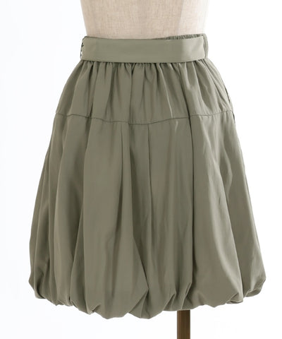 Balloon Mini Skirt with Belt