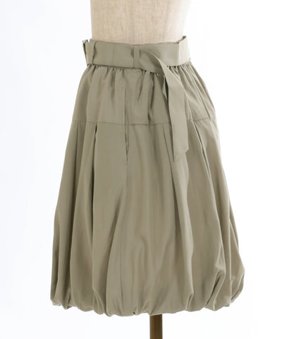 Balloon Mini Skirt with Belt