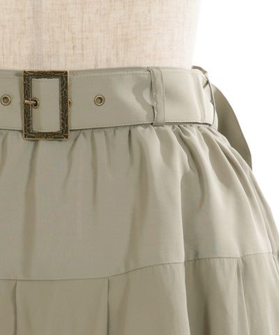 Balloon Mini Skirt with Belt