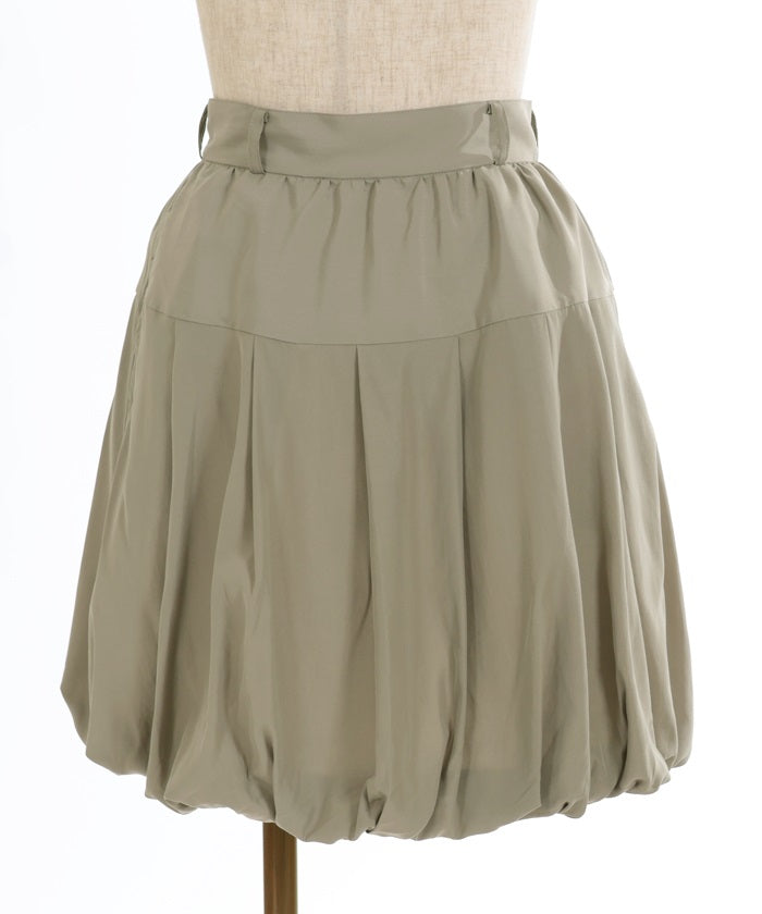 Balloon Mini Skirt with Belt