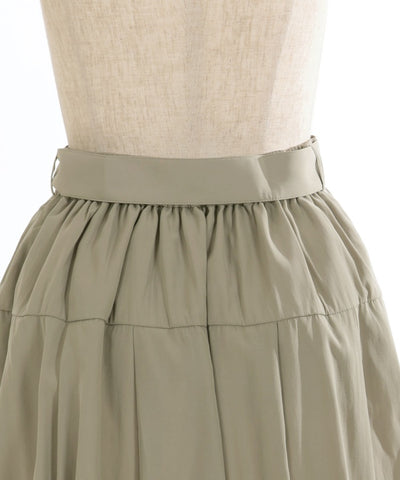 Balloon Mini Skirt with Belt