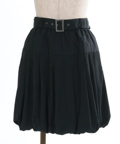 Balloon Mini Skirt with Belt