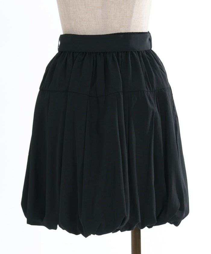 Balloon Mini Skirt with Belt