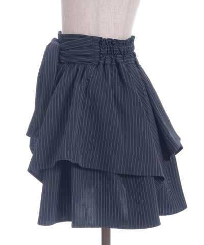 Shirt Wrap Design Irregular Hem Mini Skirt