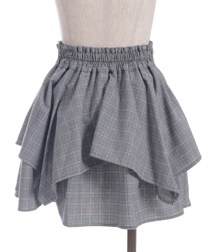 Shirt Wrap Design Irregular Hem Mini Skirt