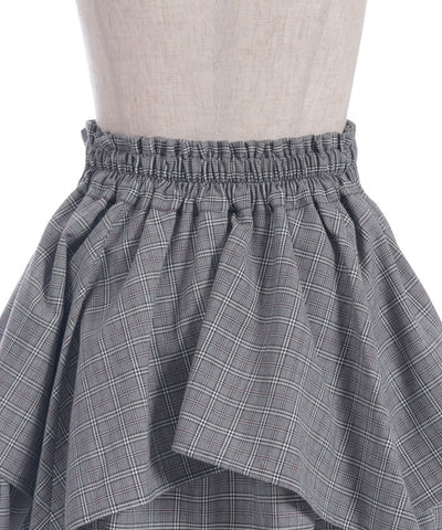 Shirt Wrap Design Irregular Hem Mini Skirt