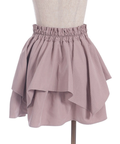 Shirt Wrap Design Irregular Hem Mini Skirt